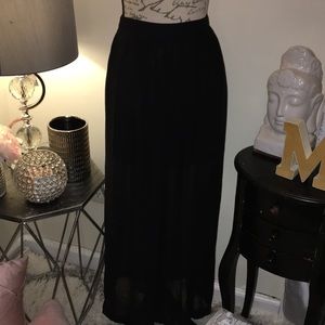 Mini Skirt with long sheer